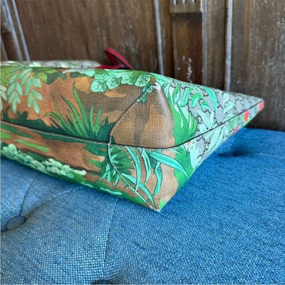 Gucci Multicolor Bird Print Tote - Picture 16 of 16